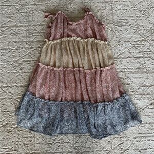 Color block mini dress